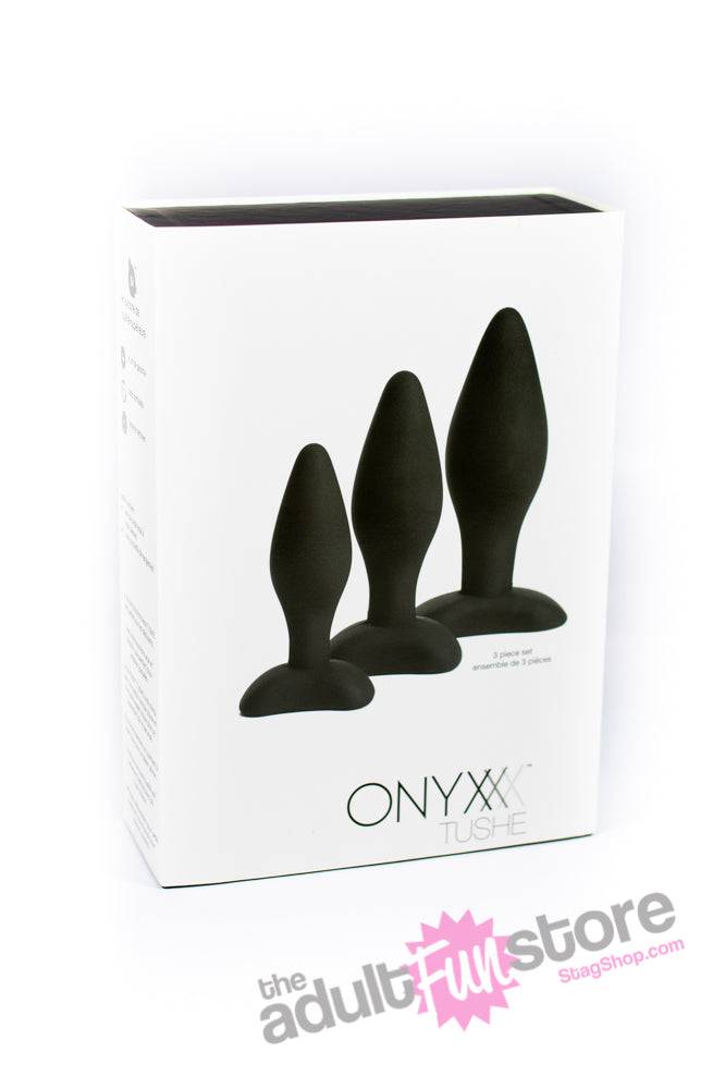 Onyxxx - Tushe Silicone Anal Trainer Kit - Black Sex Toy - Tophatter Daily Deals