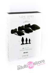 Onyxxx - Tushe Silicone Anal Trainer Kit - Black Sex Toy - Tophatter Daily Deals