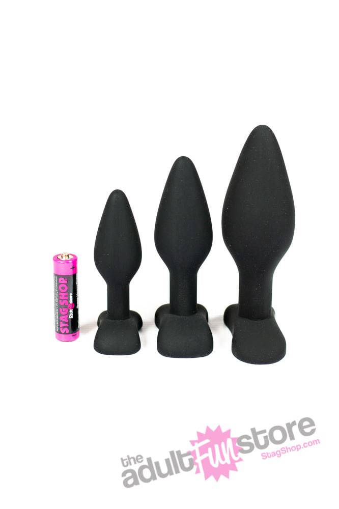 Onyxxx - Tushe Silicone Anal Trainer Kit - Black Sex Toy - Tophatter Daily Deals
