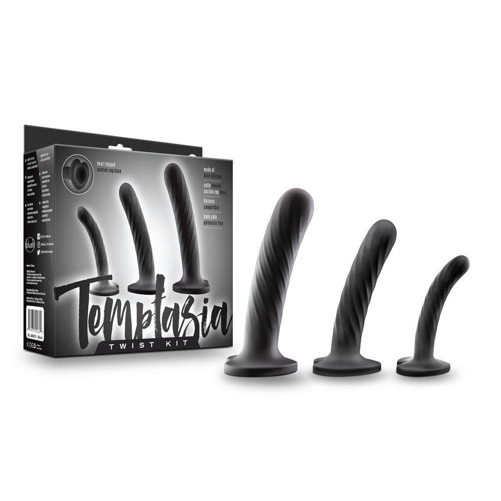 Temptasia Twist Kit Set of Three Unique Swirling Dildos > Sex Toys > Dilators - Tophatter Daily Deals