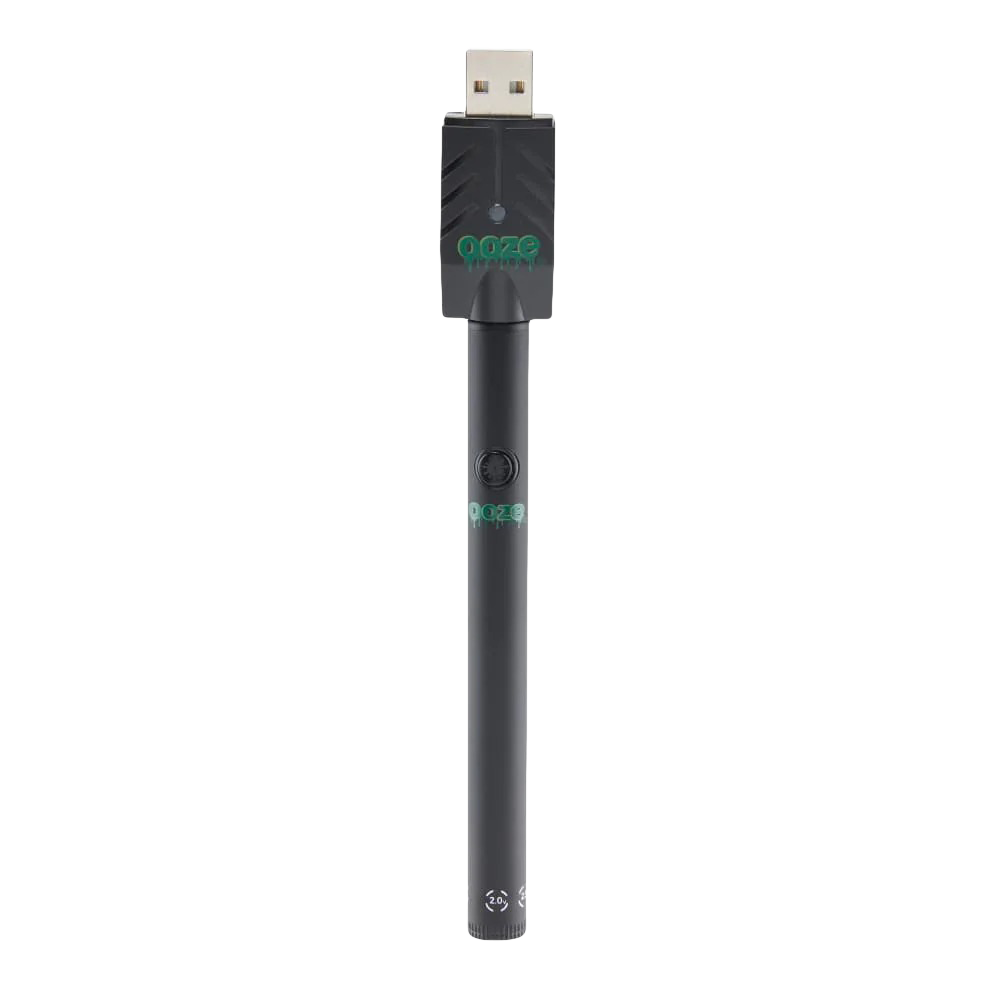 Ooze Twist Slim 510 Battery 2.0 Ooze Slim Black Vaporizers - Tophatter Daily Deals