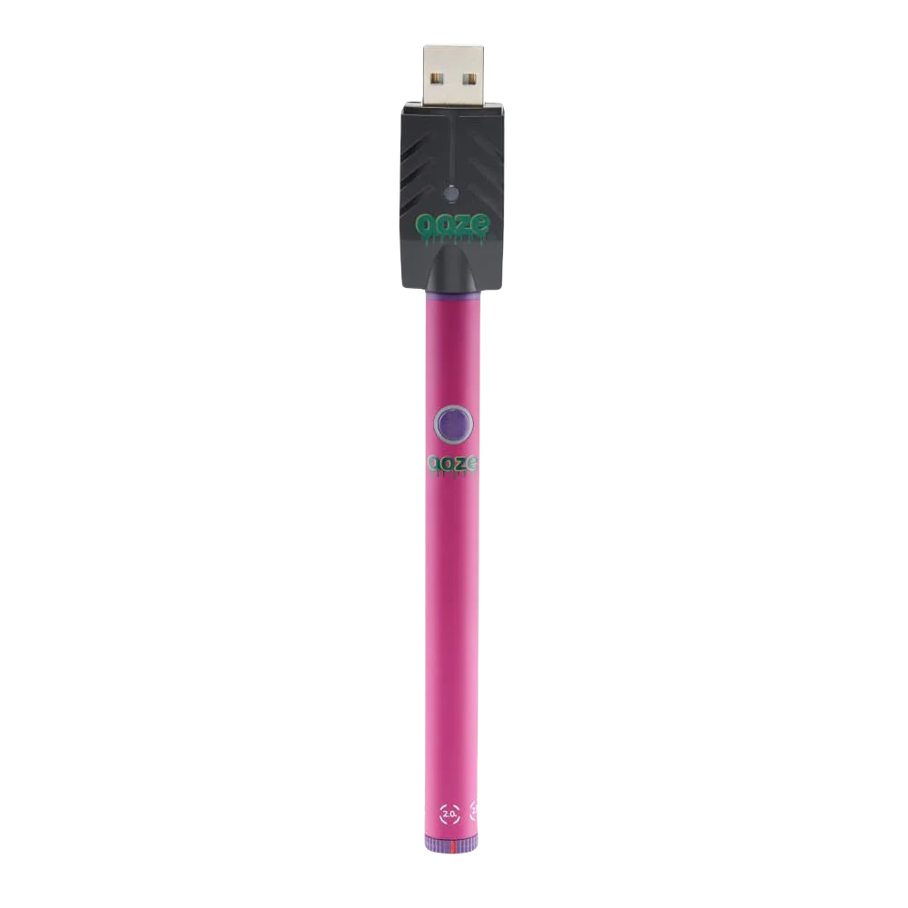 Ooze Twist Slim 510 Battery 2.0 Ooze Slim Pink Vaporizers - Tophatter Daily Deals