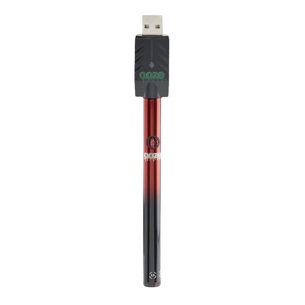Ooze Twist Slim 510 Battery 2.0 Ooze Slim Red Black Vaporizers - Tophatter Daily Deals