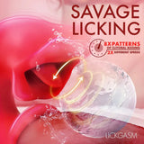 Lusty Licker Kissing and Licking Tongue Vibrator (Red) – Clitoral Vibrator > Vibrators > Unconventional - Tophatter Daily Deals