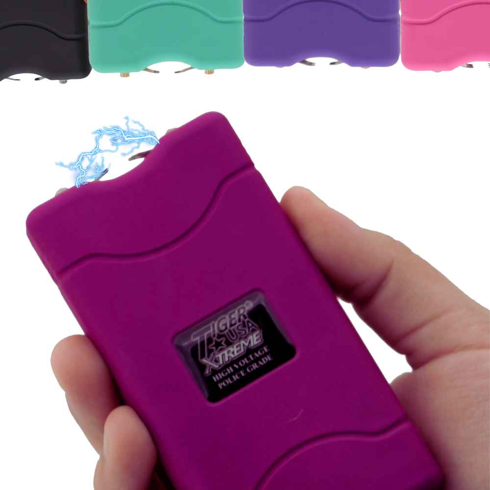 96 Million Volt Tachyon Flashlight Stun Gun Magenta Stun Guns - Tophatter Daily Deals