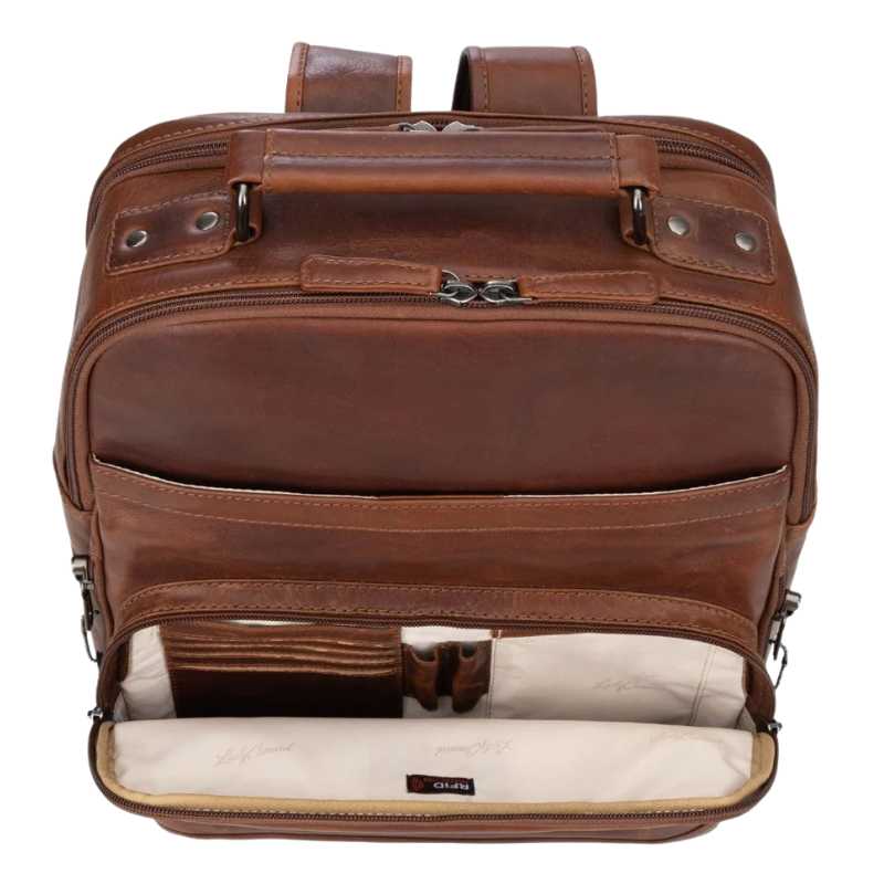 Quinn RFID Leather Concealed Carry Backpack Handgun Purses - Tophatter Daily Deals