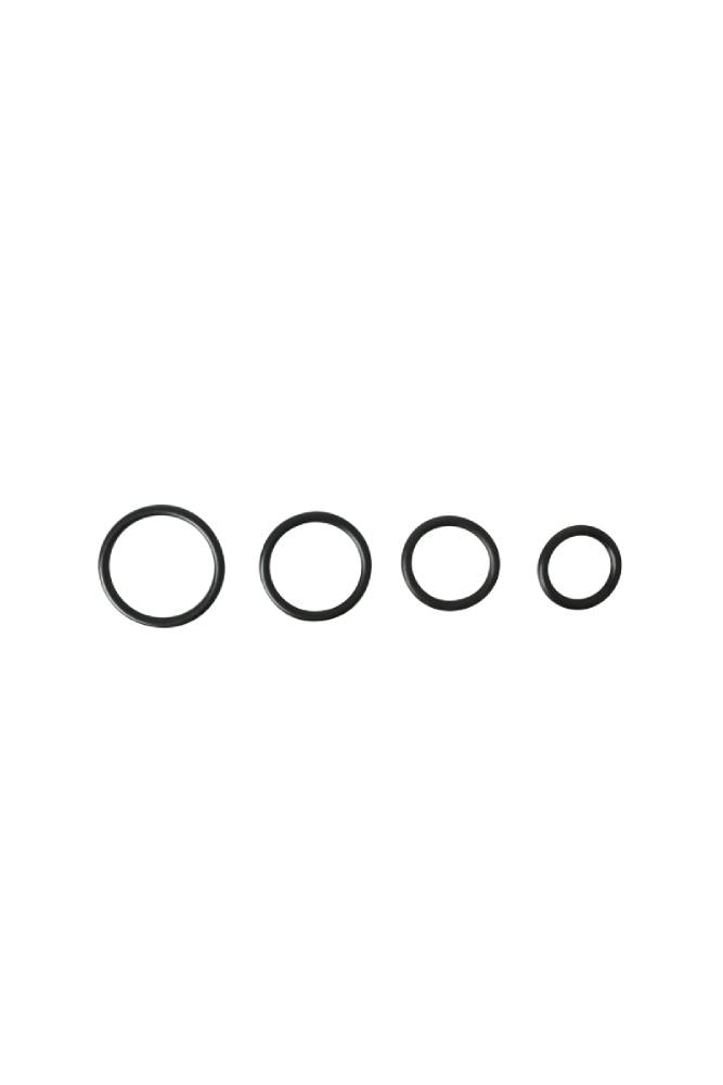 Sportsheets - Rubber O-Ring 4-Pack - Black Sex Toy - Tophatter Daily Deals