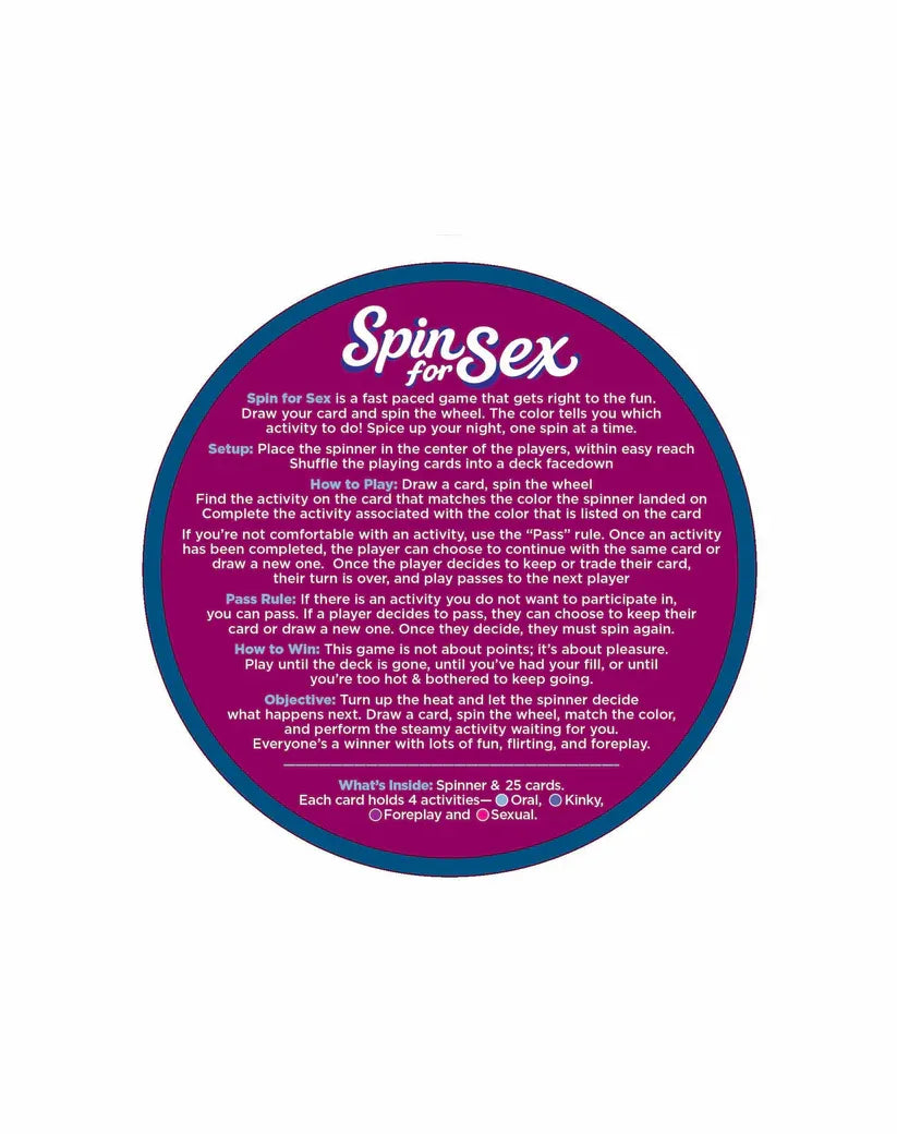 Spin For Sex Game – Intimacy and Excitement Bedroom Game > Novelties > Games - Tophatter Daily Deals
