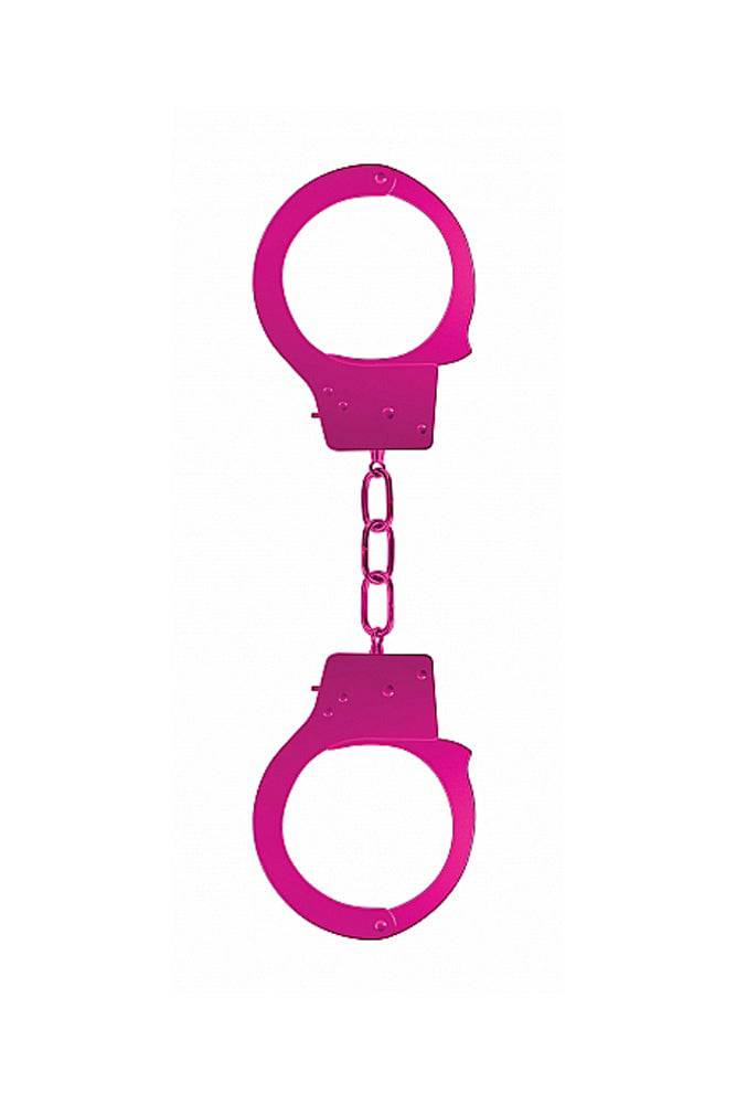 Ouch by Shots Toys - Beginner Metal Handcuffs - Assorted Colors Pink BDSM - Tophatter Daily Deals