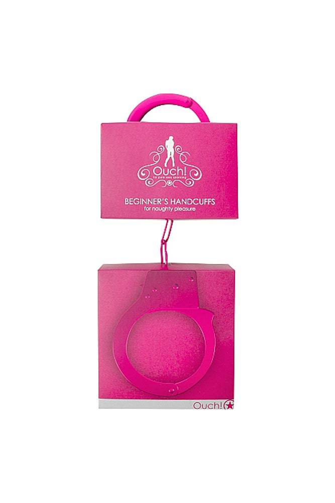 Ouch by Shots Toys - Beginner Metal Handcuffs - Assorted Colors BDSM - Tophatter Daily Deals