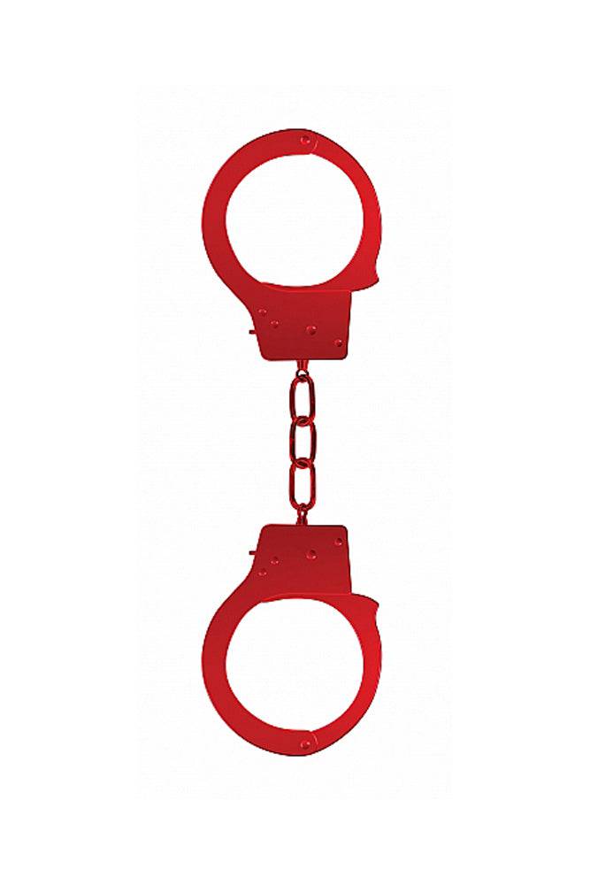 Ouch by Shots Toys - Beginner Metal Handcuffs - Assorted Colors Red BDSM - Tophatter Daily Deals