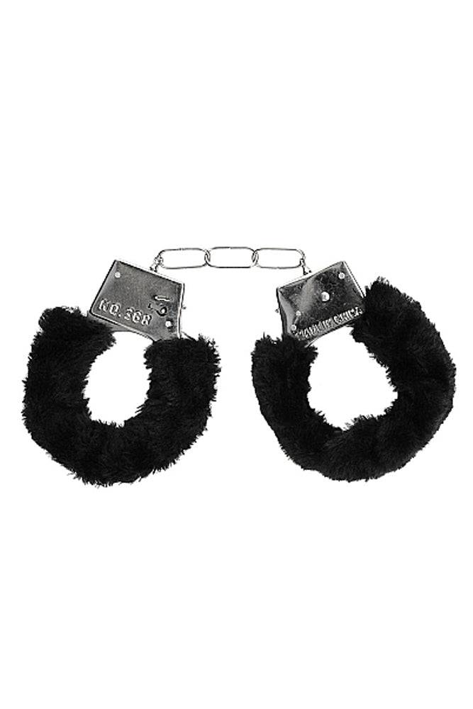 Ouch by Shots Toys - Beginner Fur Handcuffs - Assorted Colors Black BDSM - Tophatter Daily Deals