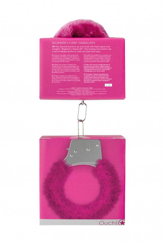 Ouch by Shots Toys - Beginner Fur Handcuffs - Assorted Colors BDSM - Tophatter Daily Deals