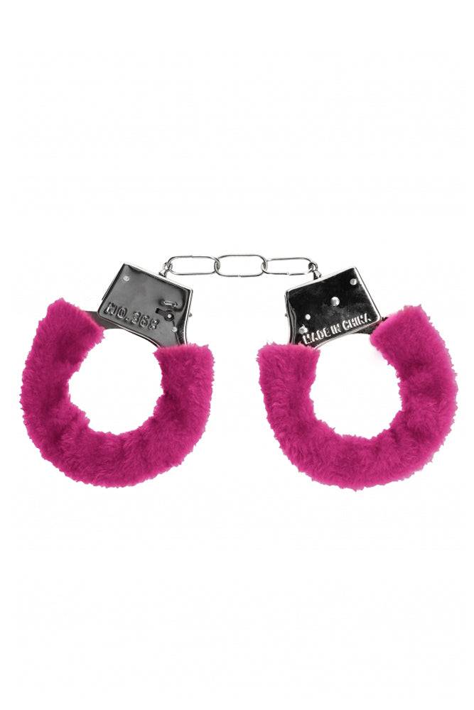 Ouch by Shots Toys - Beginner Fur Handcuffs - Assorted Colors Pink BDSM - Tophatter Daily Deals