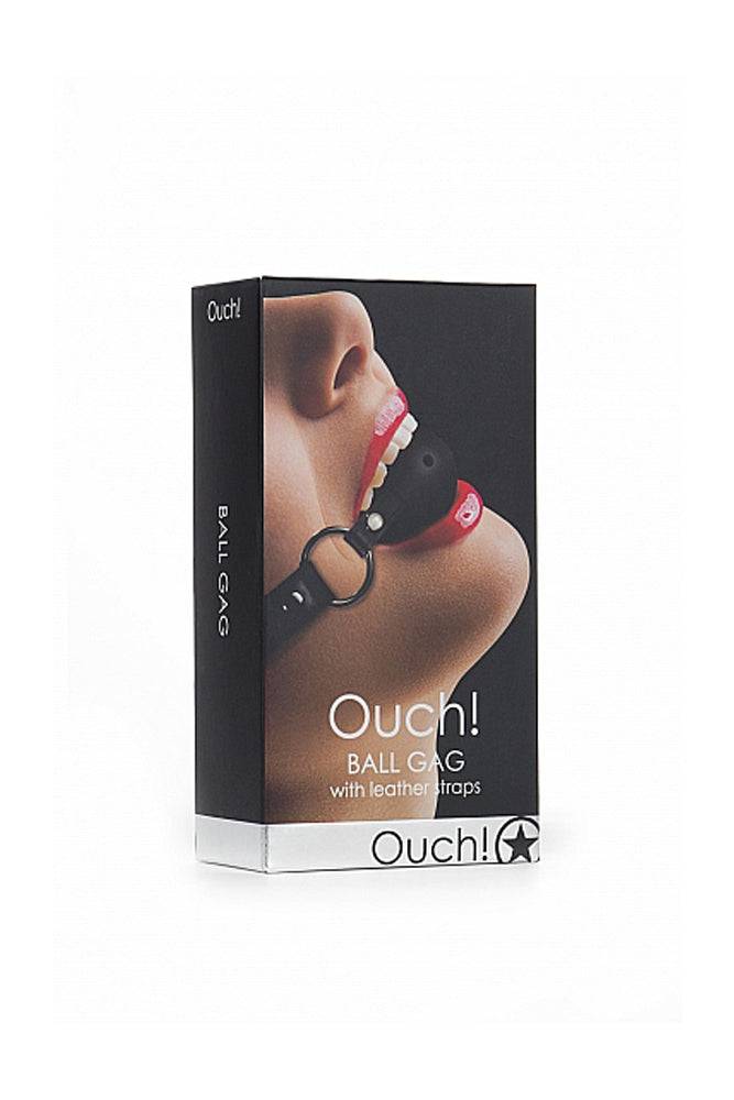 Ouch by Shots Toys - Ball Gag - Black BDSM - Tophatter Daily Deals