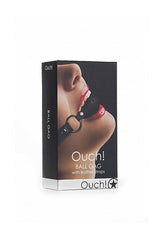 Ouch by Shots Toys - Ball Gag - Black BDSM - Tophatter Daily Deals