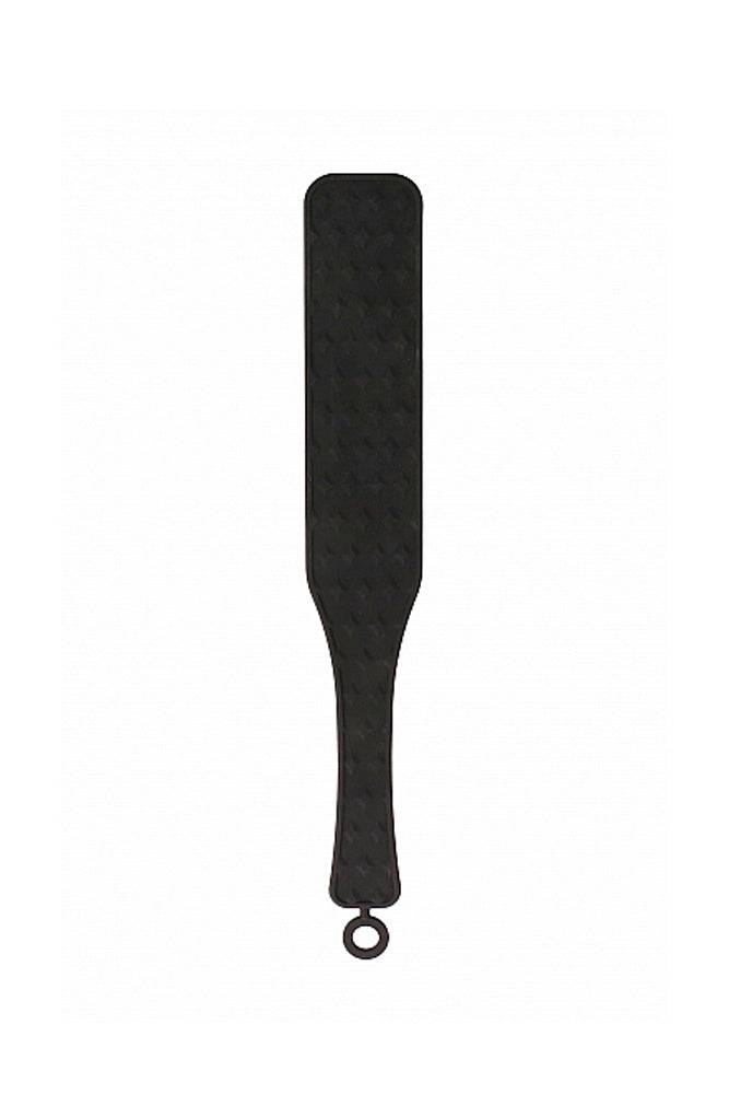 Ouch by Shots Toys - Silicone Textured Paddle - Black BDSM - Tophatter Daily Deals