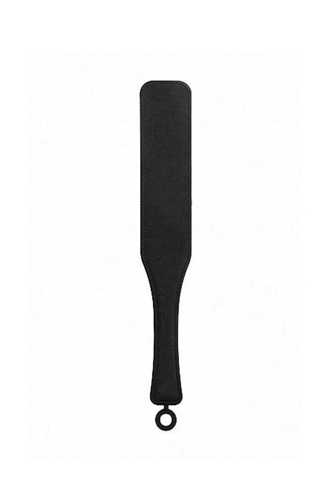 Ouch by Shots Toys - Silicone Textured Paddle - Black BDSM - Tophatter Daily Deals