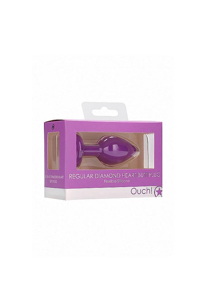 Ouch by Shots Toys - Diamond Heart Butt Plug - Assorted Sex Toy - Tophatter Daily Deals