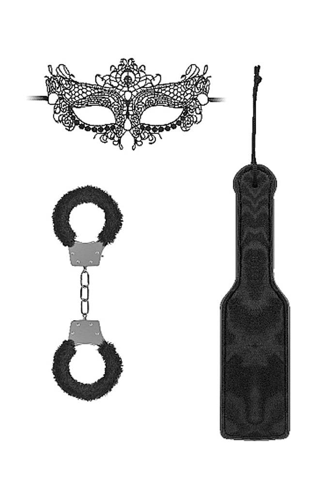 Ouch by Shots Toys - Introductory Bondage Kit 3 - Black BDSM - Tophatter Daily Deals