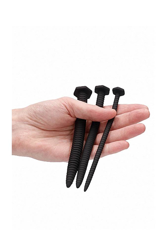 Ouch by Shots Toys - Screw Urethral Plug Set - Black BDSM - Tophatter Daily Deals