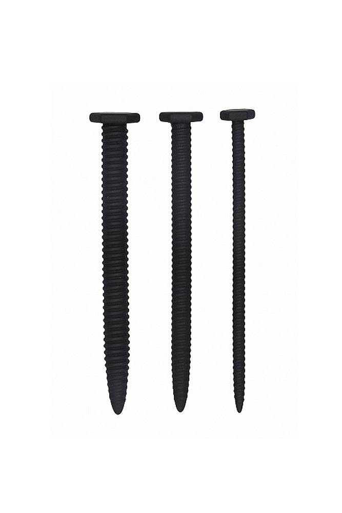 Ouch by Shots Toys - Screw Urethral Plug Set - Black BDSM - Tophatter Daily Deals