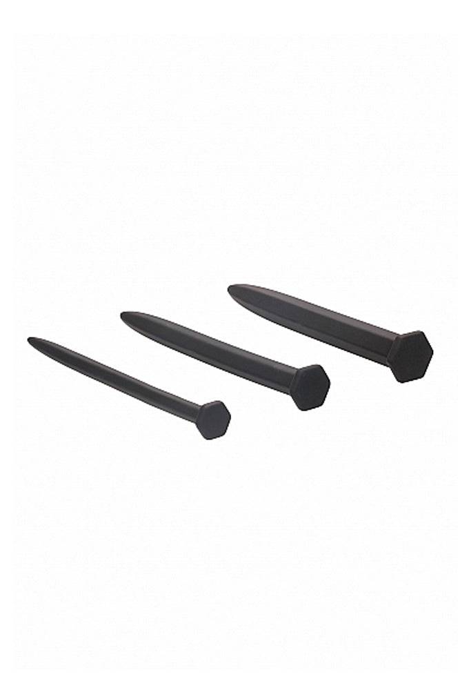 Ouch by Shots Toys - Rugged Nail Urethral Plug Set - Black BDSM - Tophatter Daily Deals