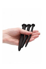Ouch by Shots Toys - Rugged Nail Urethral Plug Set - Black BDSM - Tophatter Daily Deals