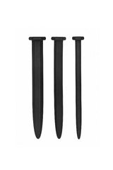 Ouch by Shots Toys - Rugged Nail Urethral Plug Set - Black BDSM - Tophatter Daily Deals