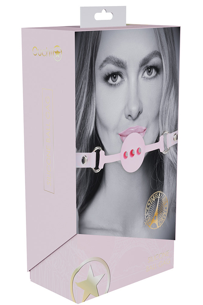 Ouch International - Paris Collection - Silicone Ball Gag - Various Colors BDSM - Tophatter Daily Deals