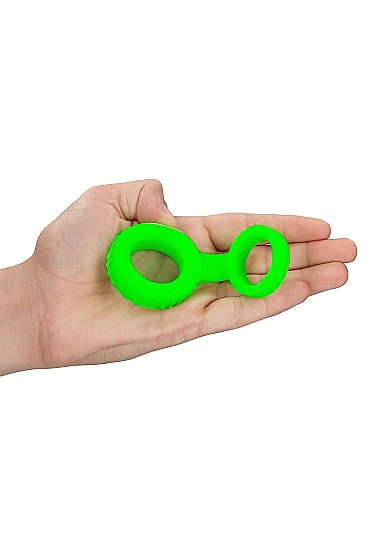 Ouch! Glow in the Dark Cockring & Ball Strap Neon Green - Tophatter Daily Deals