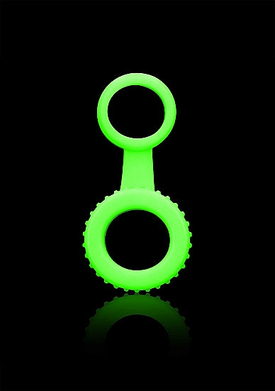 Ouch! Glow in the Dark Cockring & Ball Strap Neon Green - Tophatter Daily Deals