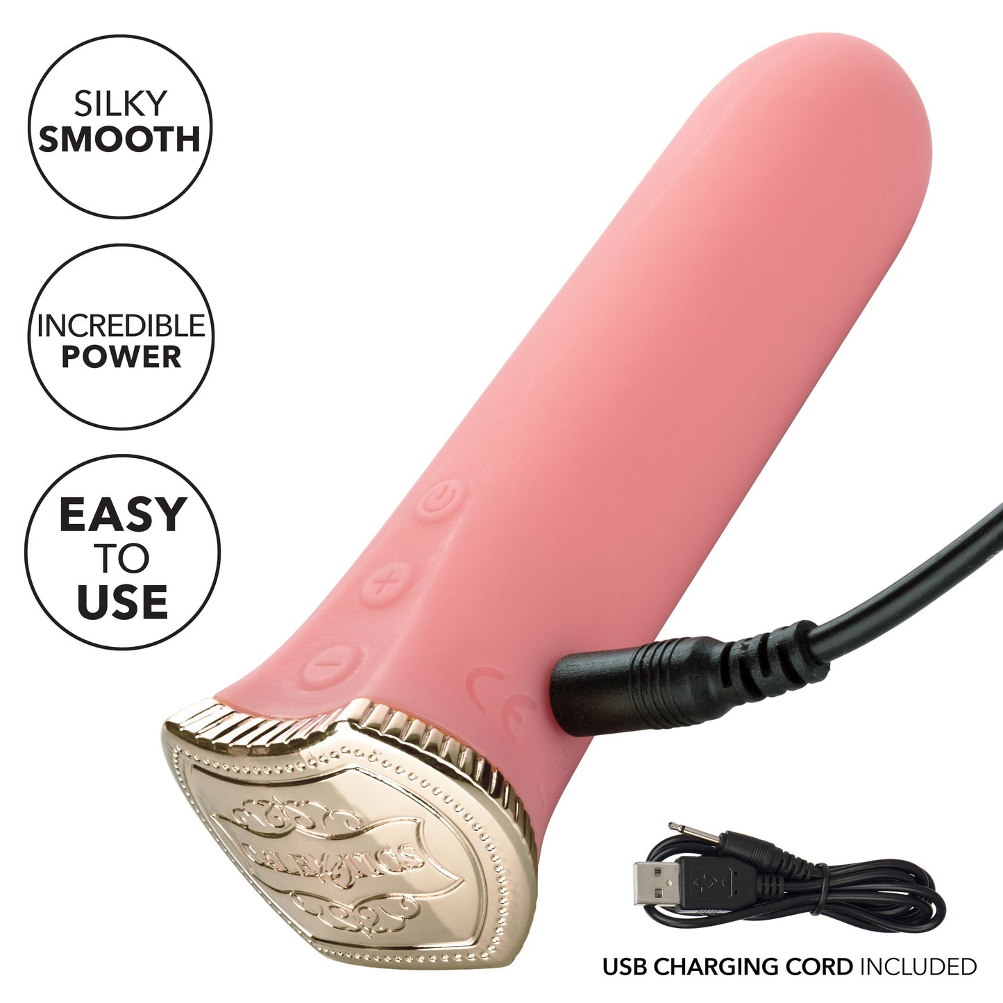 Uncorked Rosé Mini Silicone Vibrator 3 Inch Pink Massager with 10 Speeds > Vibrators > Standard Vibrators - Tophatter Daily Deals