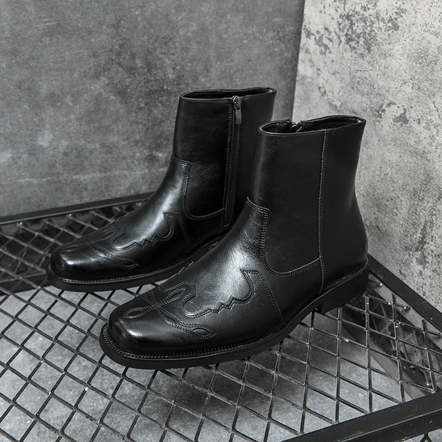 Outdoor Ankle Martin Boots Black Boots - Tophatter Daily Deals