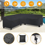 Outdoor L Shape Sofa Covers Water Resistant Garden & Patio - Tophatter Daily Deals