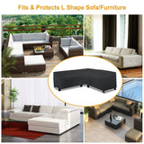 Outdoor L Shape Sofa Covers Water Resistant Garden & Patio - Tophatter Daily Deals