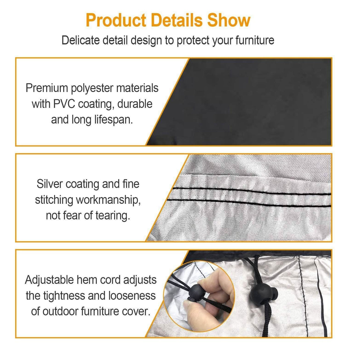 Outdoor L Shape Sofa Covers Water Resistant Garden & Patio - Tophatter Daily Deals