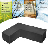 Outdoor L Shape Sofa Covers Water Resistant Garden & Patio - Tophatter Daily Deals