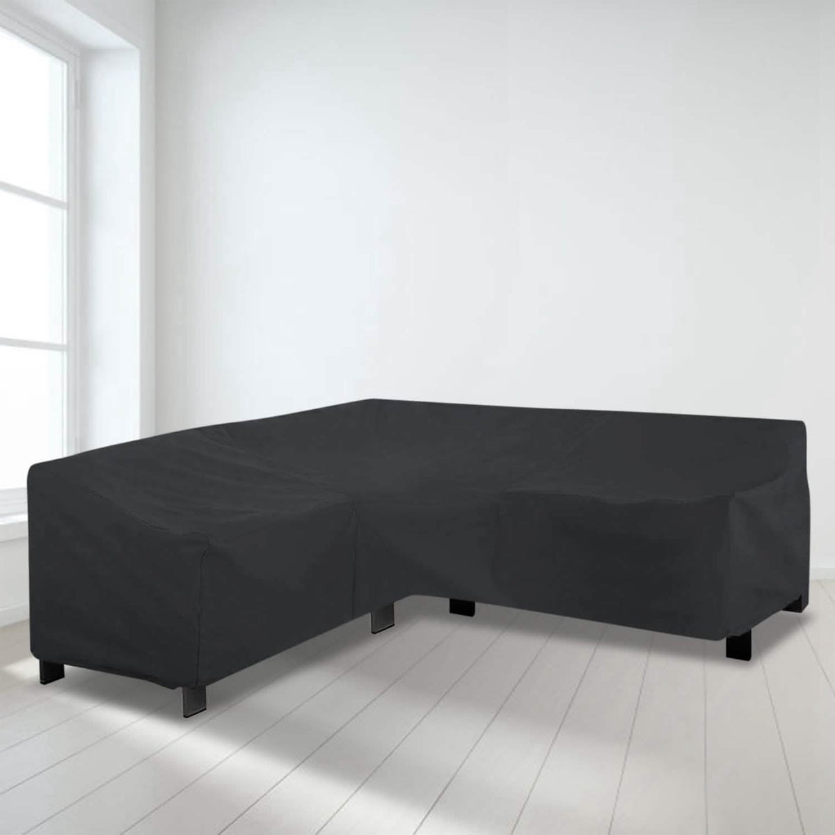 Outdoor L Shape Sofa Covers Water Resistant Garden & Patio - Tophatter Daily Deals