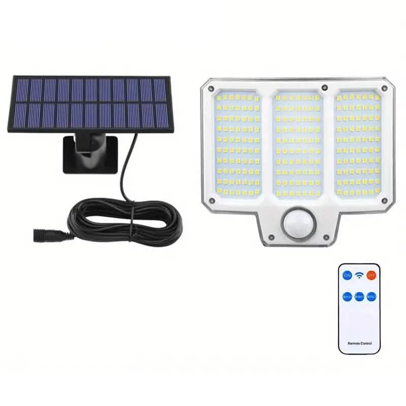 Outdoor LED Solar Security Lights 210 LED Solar Outdoor Lights - Tophatter Daily Deals