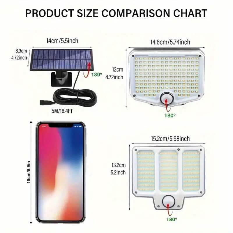 Outdoor LED Solar Security Lights Solar Outdoor Lights - Tophatter Daily Deals