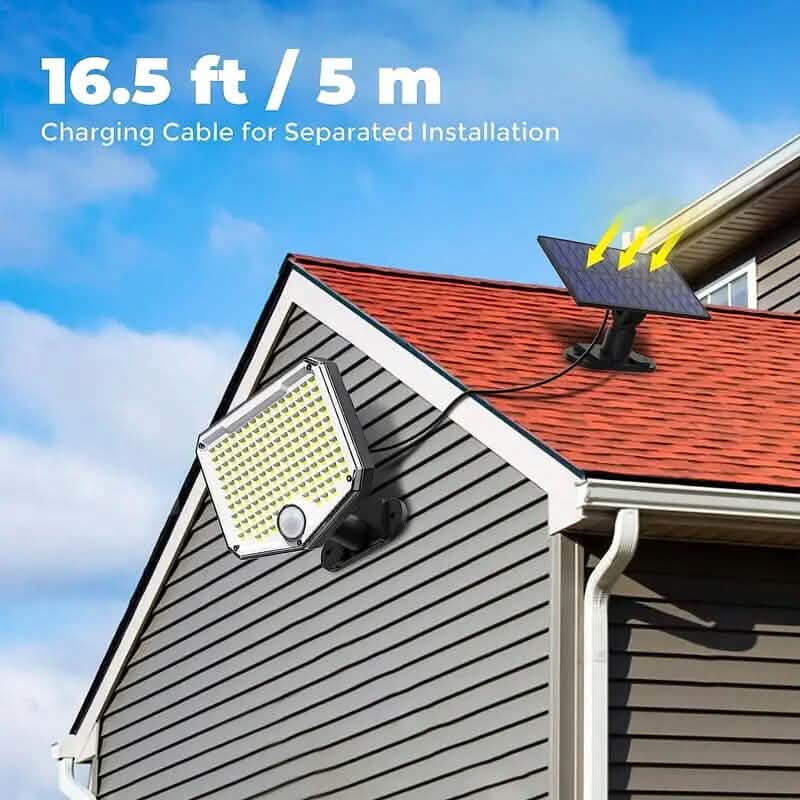 Outdoor LED Solar Security Lights Solar Outdoor Lights - Tophatter Daily Deals