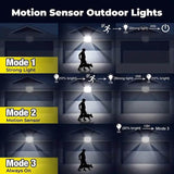 Outdoor LED Solar Security Lights Solar Outdoor Lights - Tophatter Daily Deals