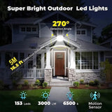 Outdoor LED Solar Security Lights Solar Outdoor Lights - Tophatter Daily Deals