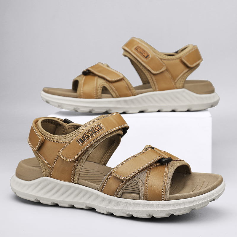 Outdoor Leisure Chunky Bottom Sewing Breathable Hollow MEN SANDALS - Tophatter Daily Deals