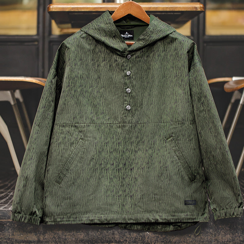 Outdoor Raindrop Camouflage Hooded Jacket Men's Clothing - Tophatter Daily Deals