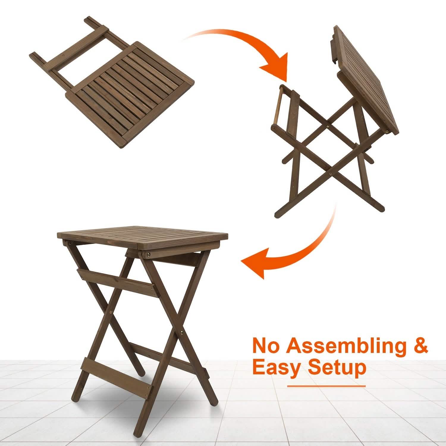 Outdoor Side Table Portable Folding Table Furniture & Decor - Tophatter Daily Deals