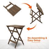 Outdoor Side Table Portable Folding Table Furniture & Decor - Tophatter Daily Deals