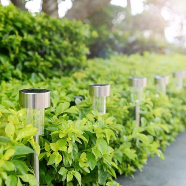 Outdoor Solar LED Solar Lights and Garden LED Lamps Solar Outdoor Lights - Tophatter Daily Deals