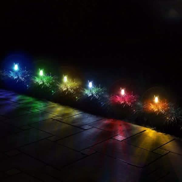 Outdoor Solar LED Solar Lights and Garden LED Lamps Solar Outdoor Lights - Tophatter Daily Deals